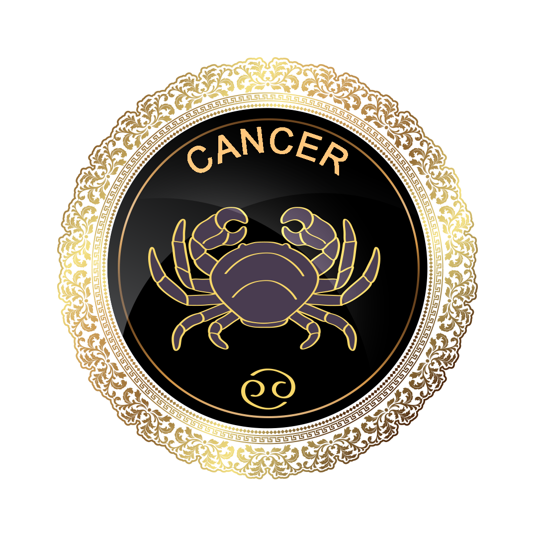 Cancer png, Cancer gold zodiac symbol png, Cancer gold symbol PNG, gold Cancer PNG transparent images download